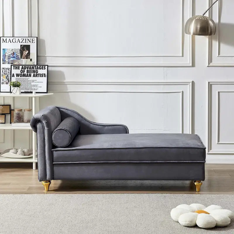 Modern Upholstery Chaise Lounge Chair with Storage