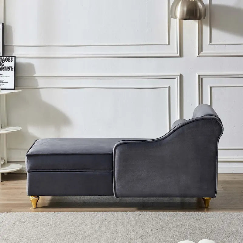 Modern Upholstery Chaise Lounge Chair with Storage