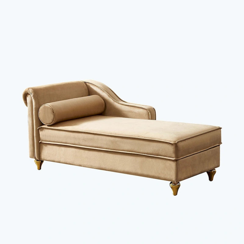 Modern Upholstery Chaise Lounge Chair with Storage