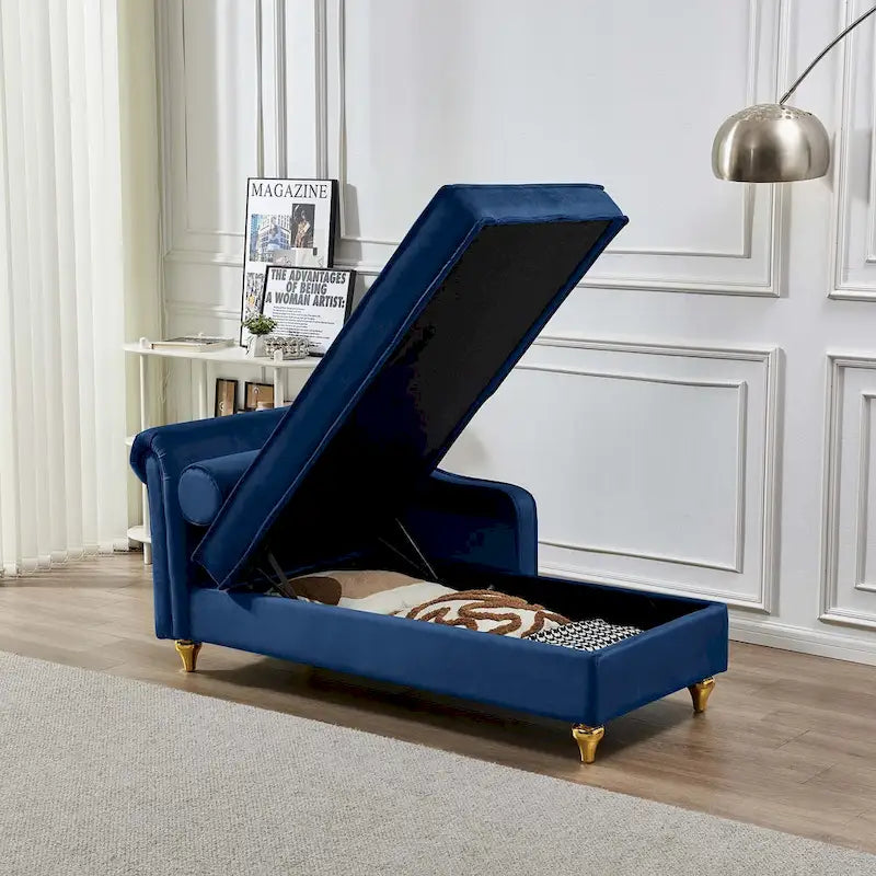 Modern Upholstery Chaise Lounge Chair with Storage