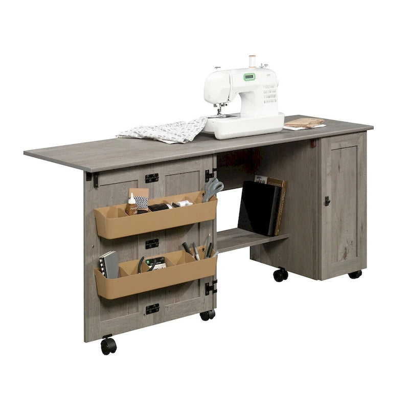 Sauder Select Collection leicht rollbarer Näh- und Basteltisch/-wagen