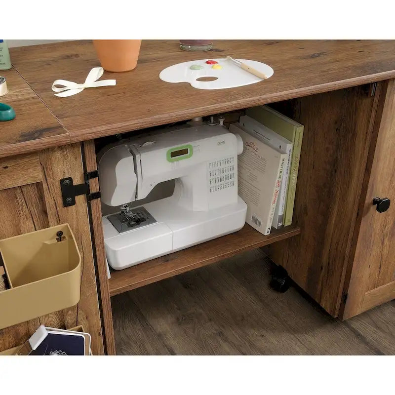 Sauder Select Collection leicht rollbarer Näh- und Basteltisch/-wagen