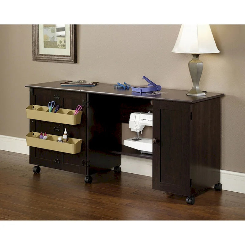 Sauder Select Collection leicht rollbarer Näh- und Basteltisch/-wagen